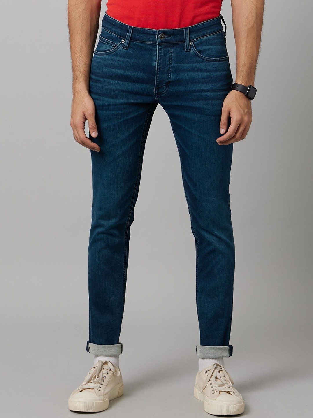 

Celio Men Mid-Rise Light Fade Stretchable Jeans, Blue