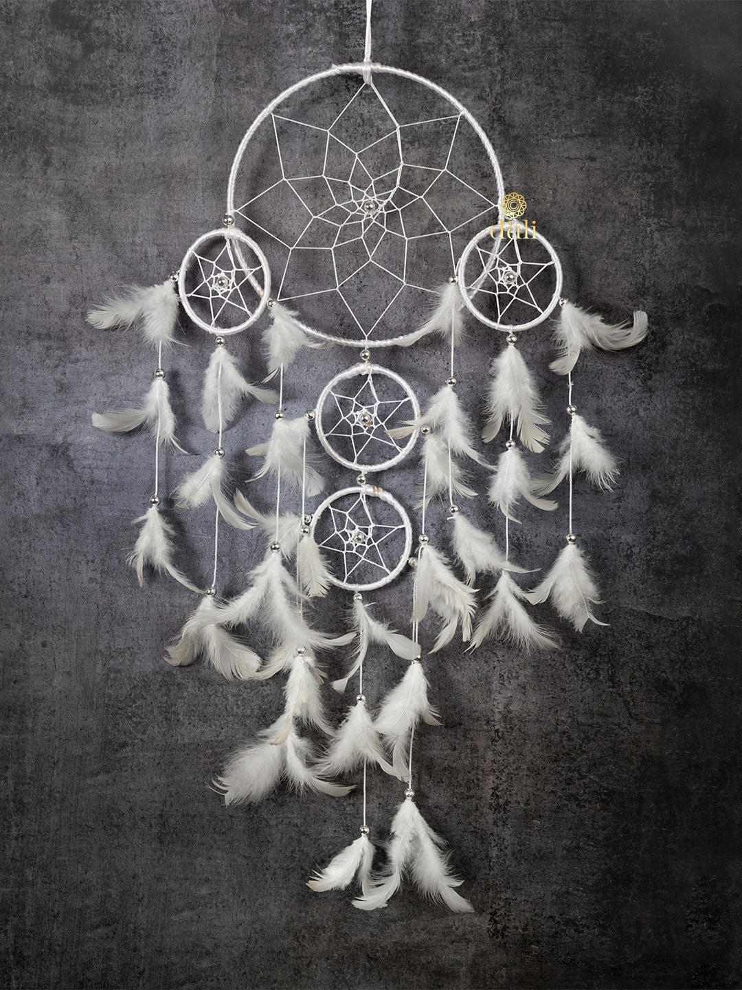 

DULI White Hanging Dream Catcher with Lights