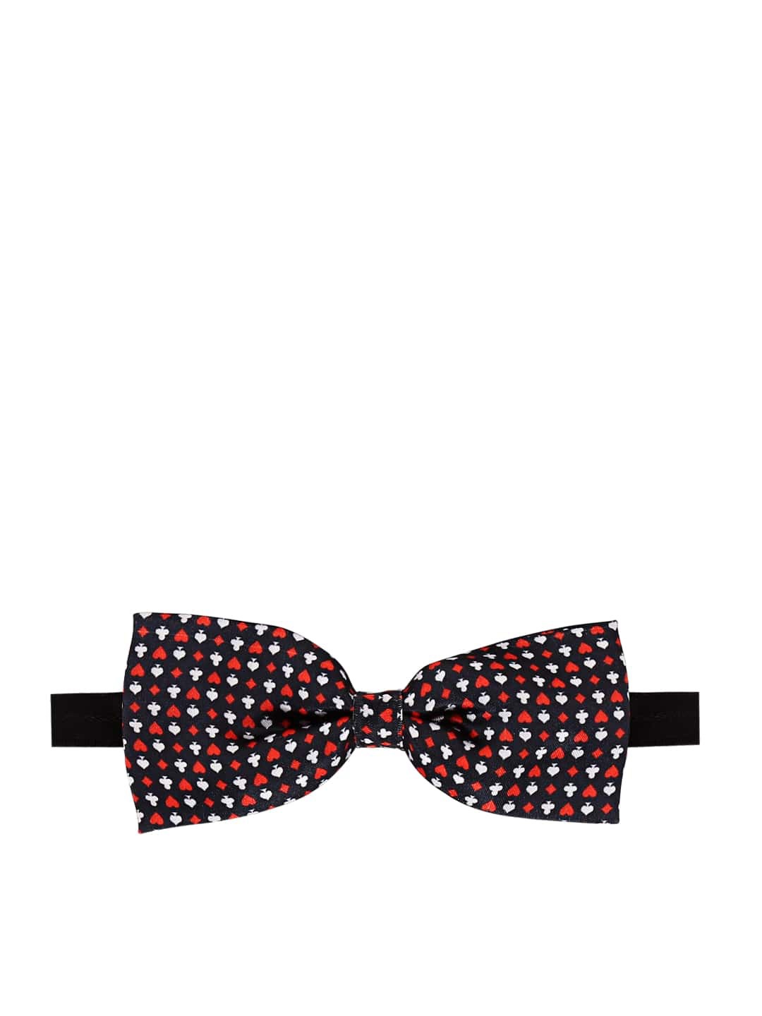 

Blacksmith Men Printed Satin Bow Tie, Black
