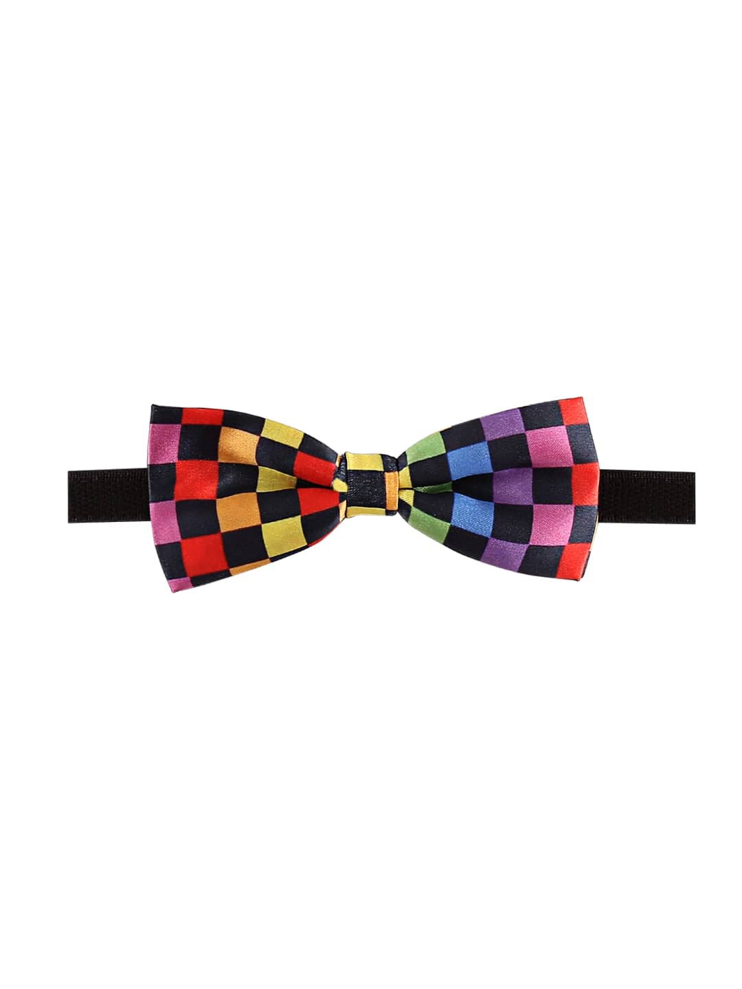 

Blacksmith Men Printed Bow Tie, Black