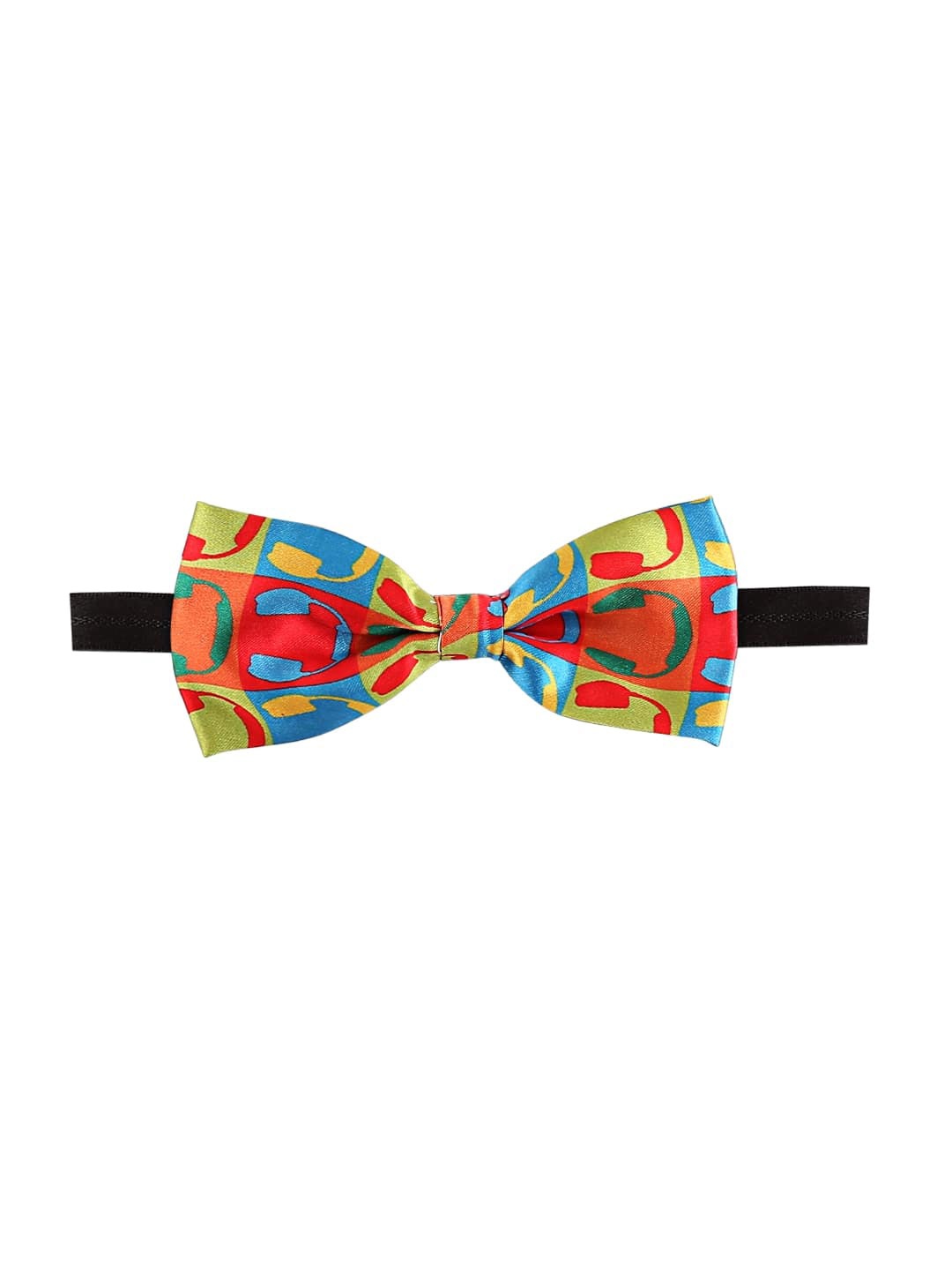 

Blacksmith Men Printed Bow Tie, Green