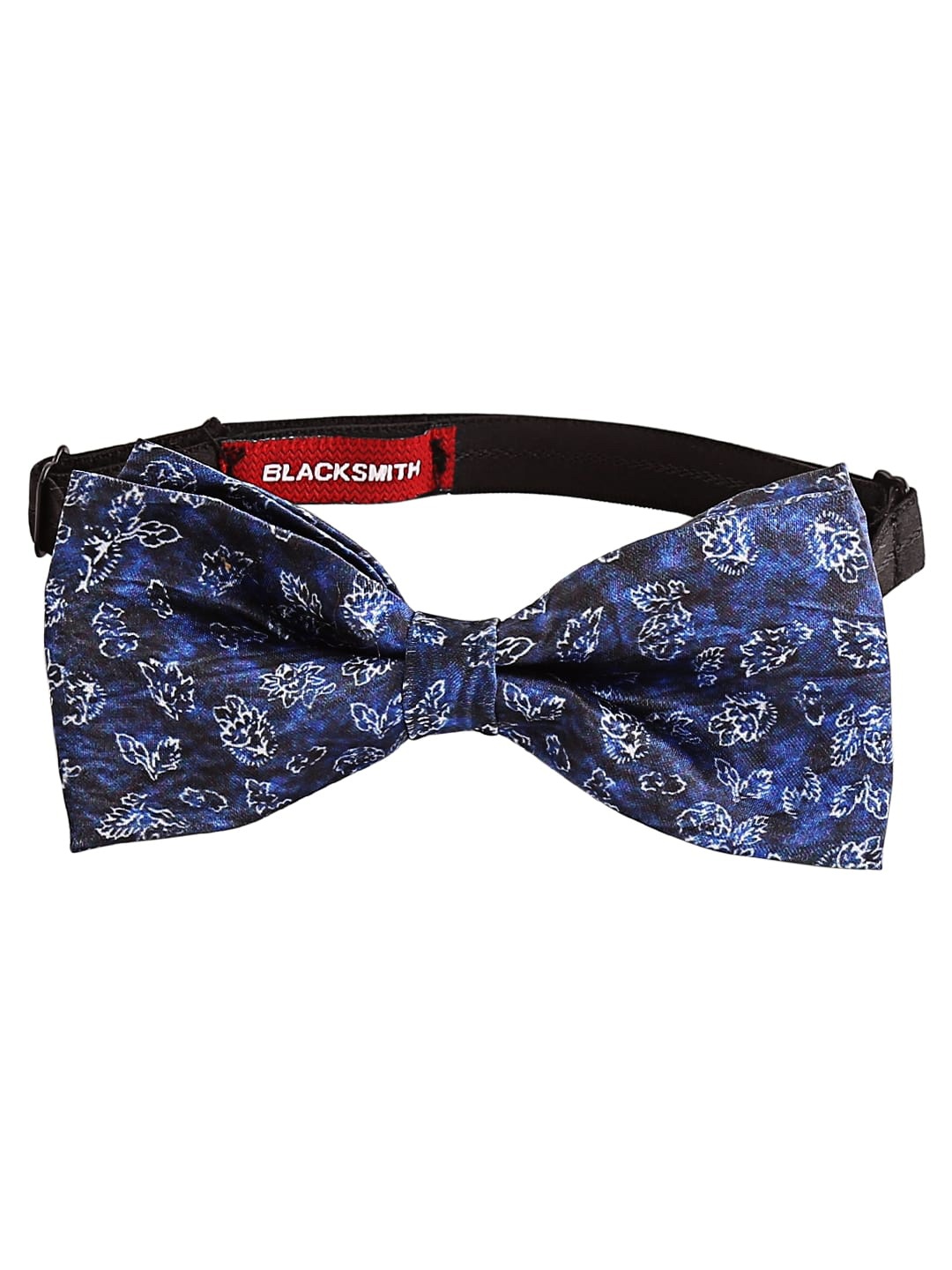 

Blacksmith Men Printed Bow Tie, Blue