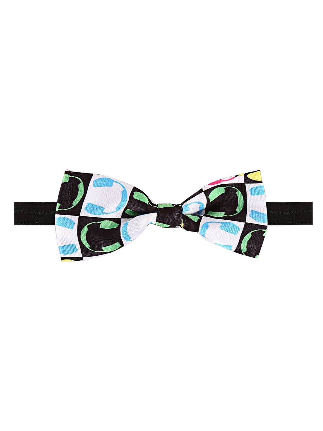 

Blacksmith Men Printed Bow Tie, White