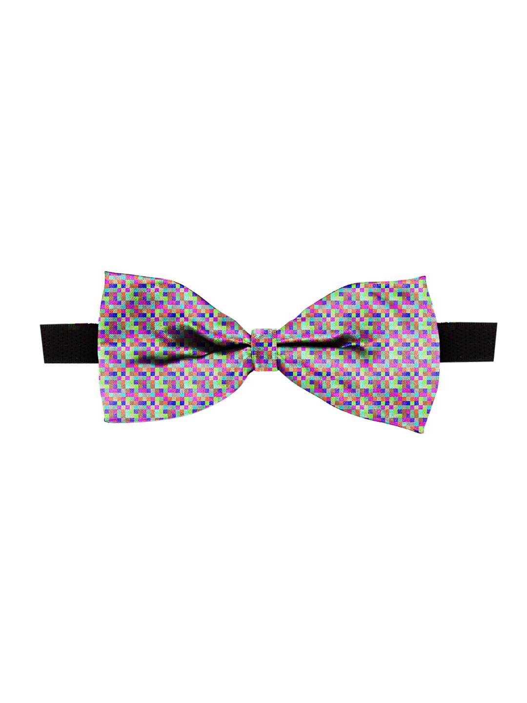 

Blacksmith Men Printed Satin Bow Tie, Purple