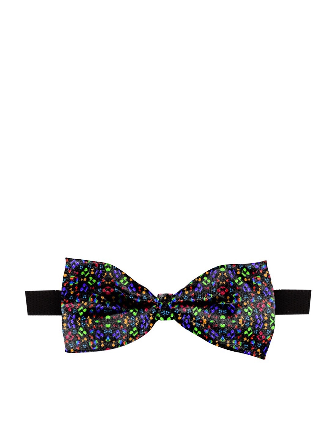 

Blacksmith Men Printed Bow Tie, Black