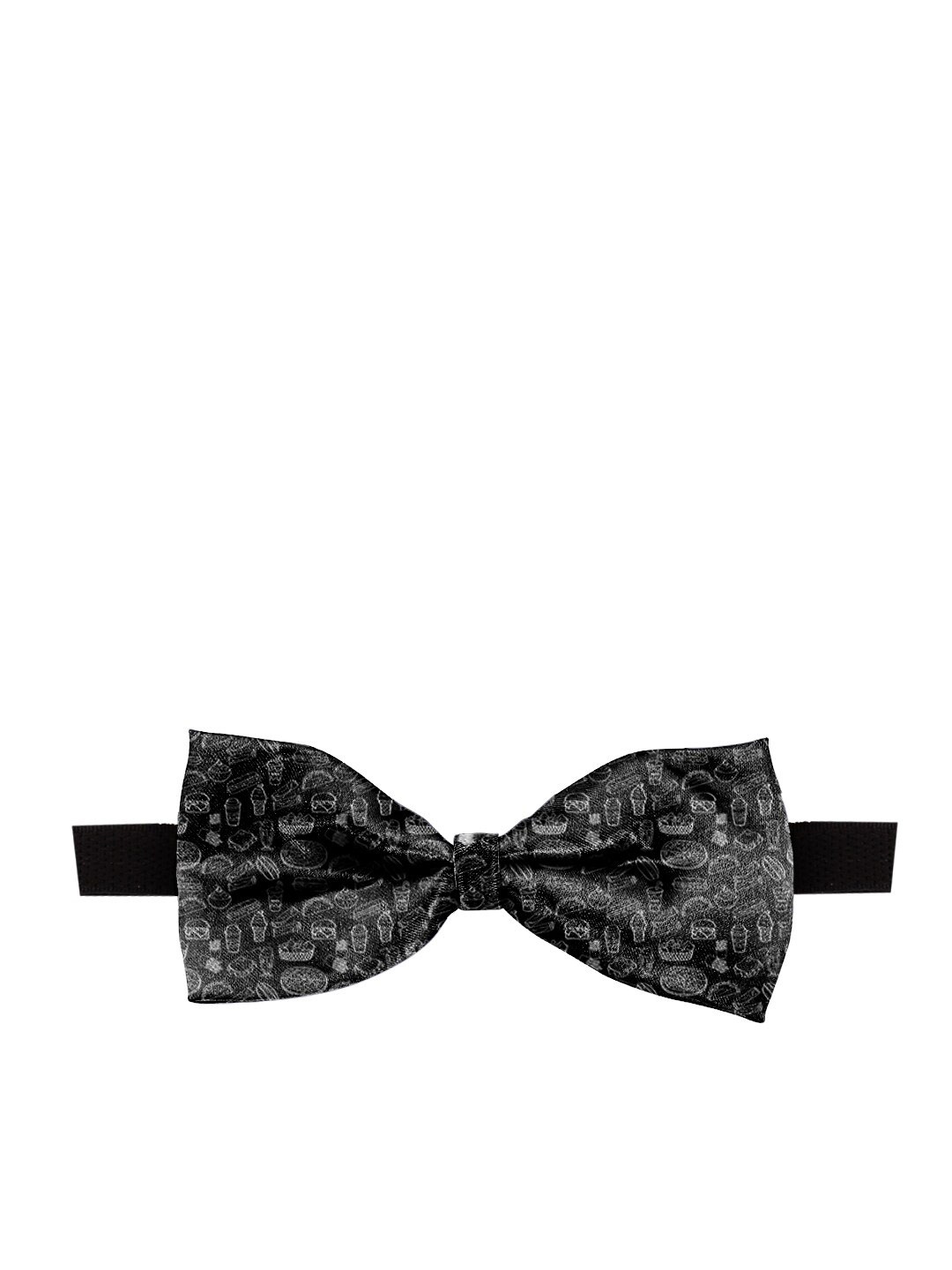 

Blacksmith Men Printed Bow Tie, Black