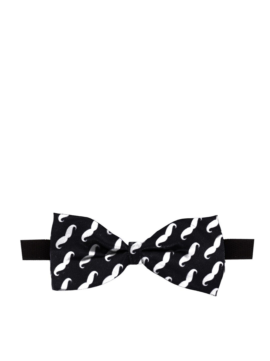

Blacksmith Men Printed Satin Bow Tie, Black
