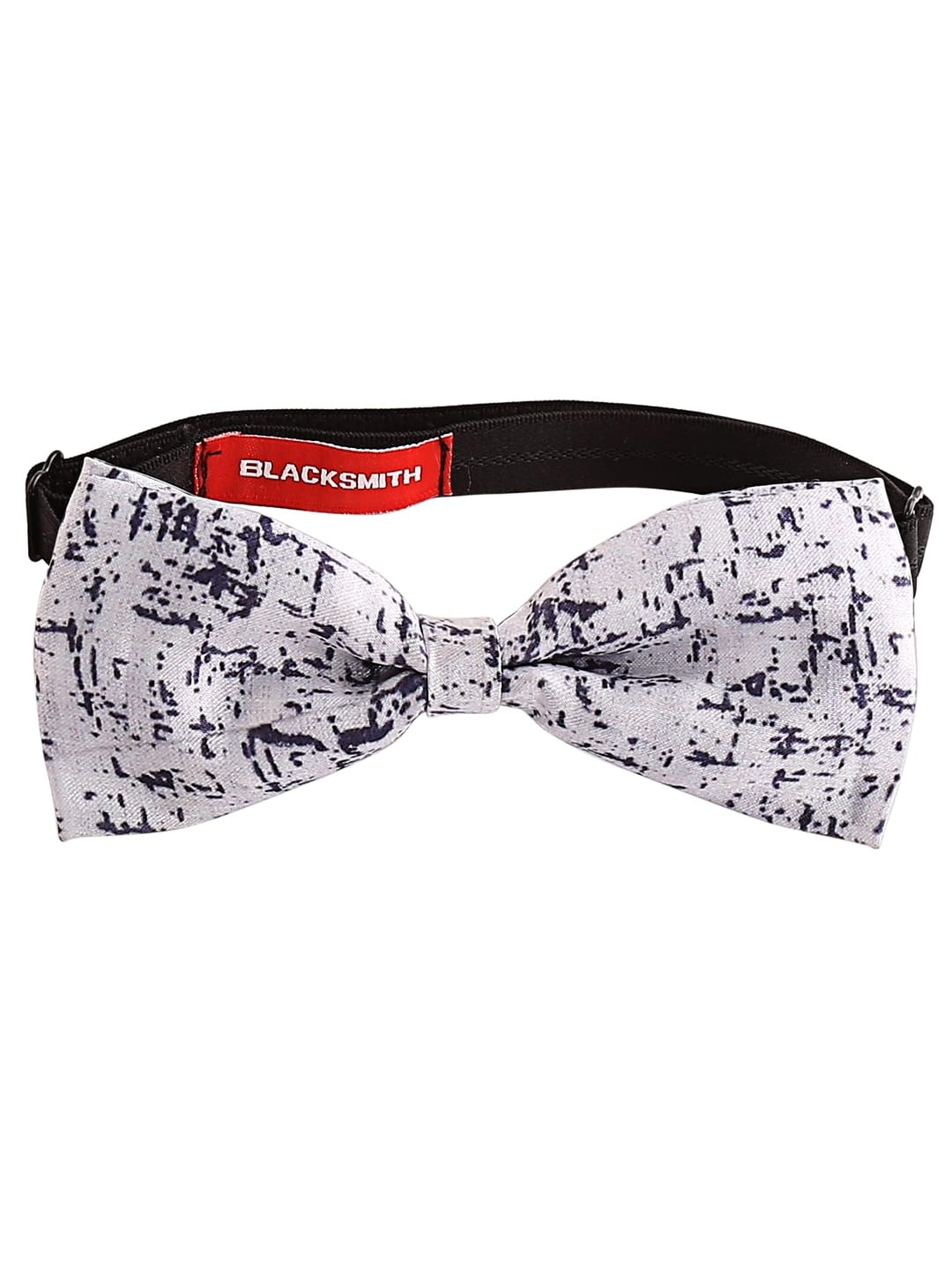 

Blacksmith Men Printed Bow Tie, White