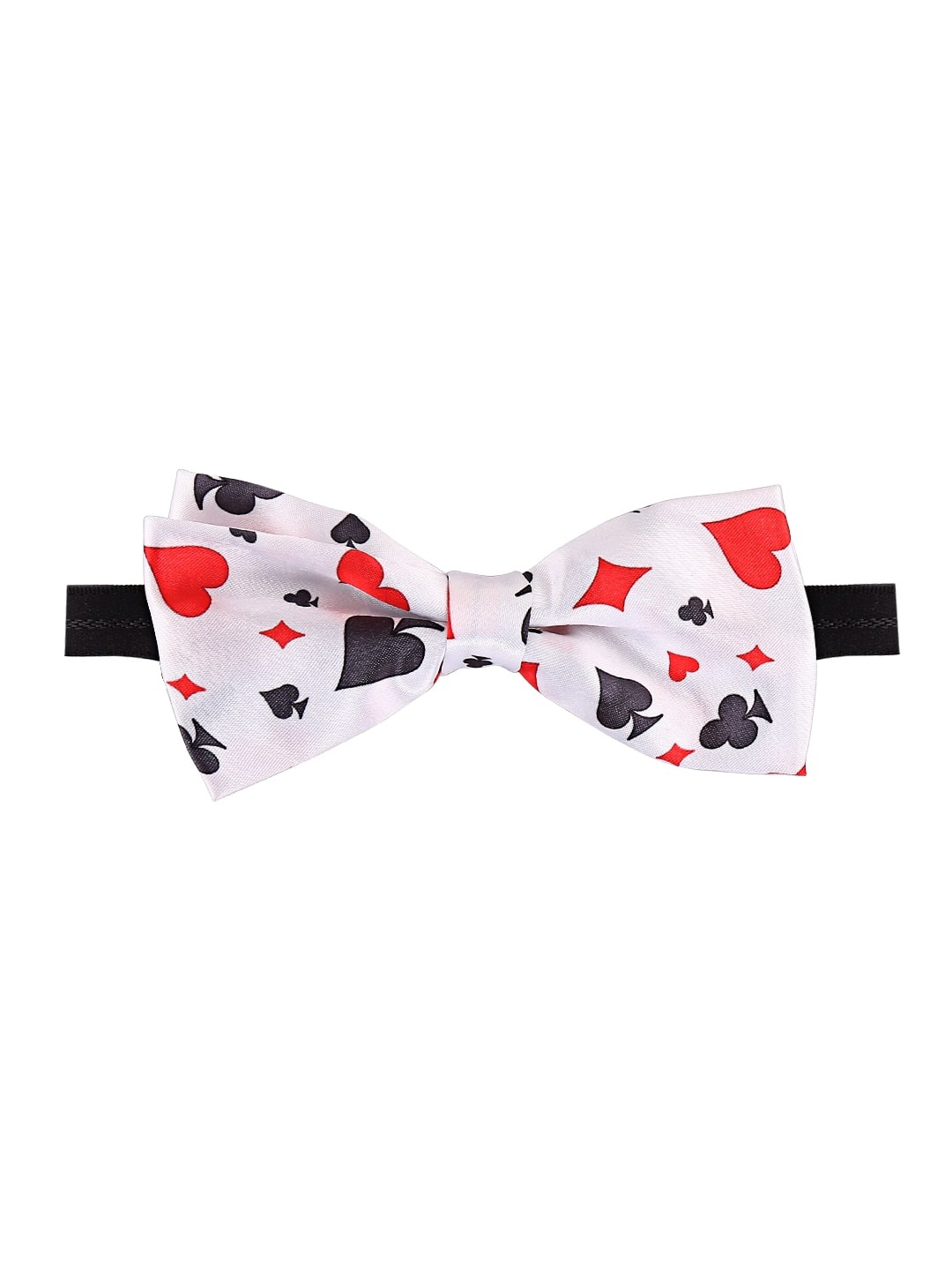 

Blacksmith Men Printed Satin Bow Tie, White