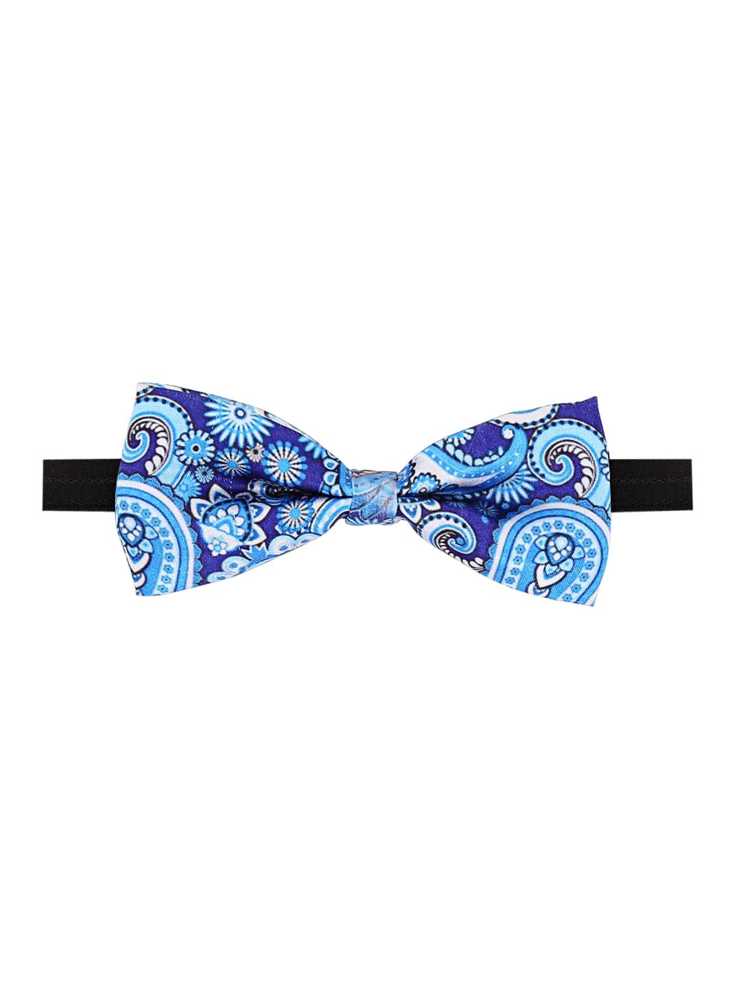 

Blacksmith Men Printed Bow Tie, Black