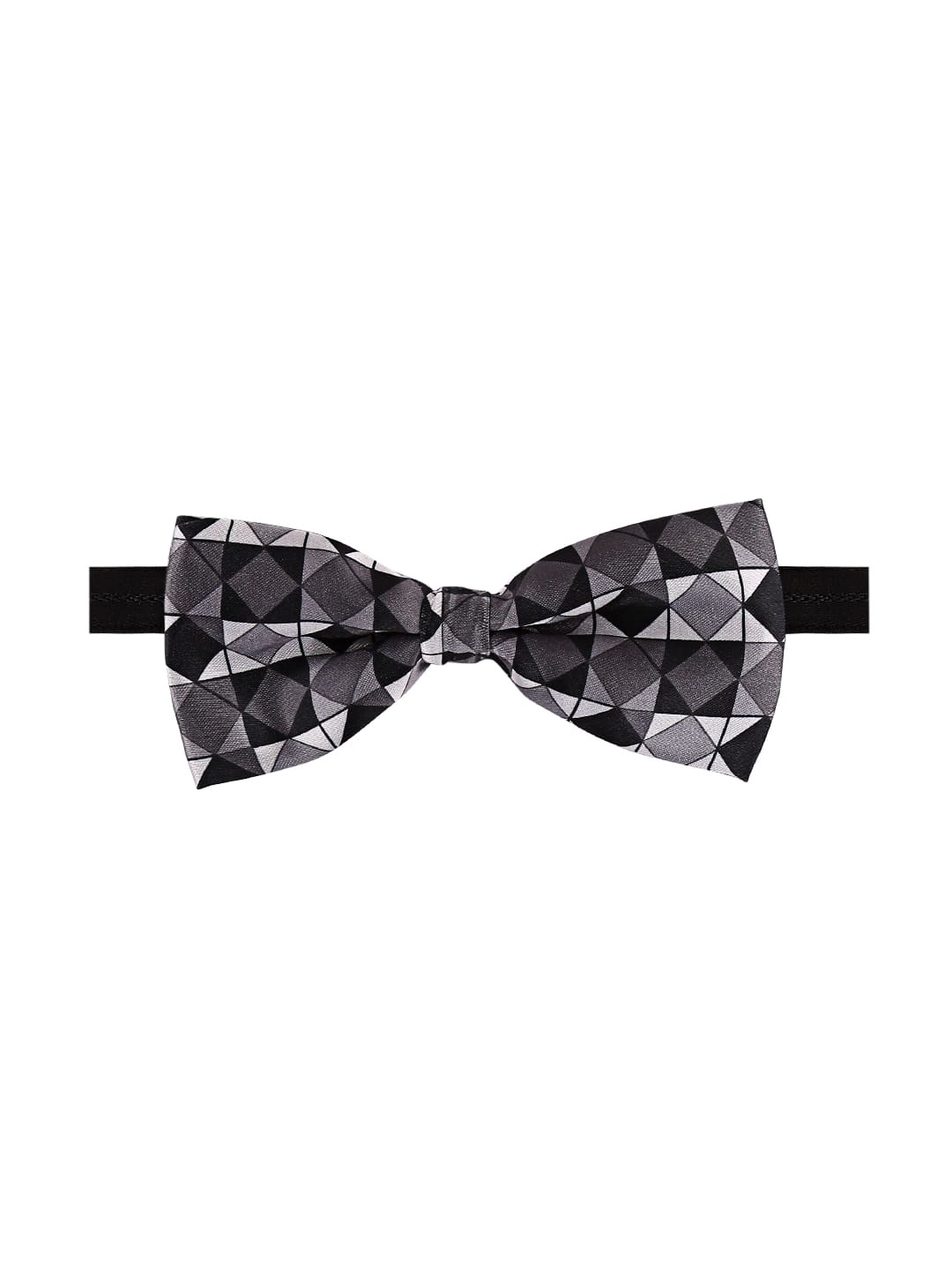 

Blacksmith Men Printed Bow Tie, Black