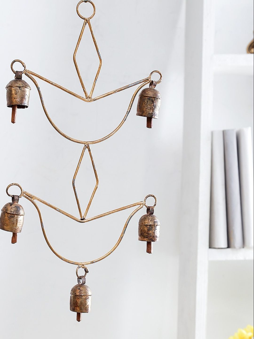 

Unravel India Gold Toned Copper Bells Wind Chime