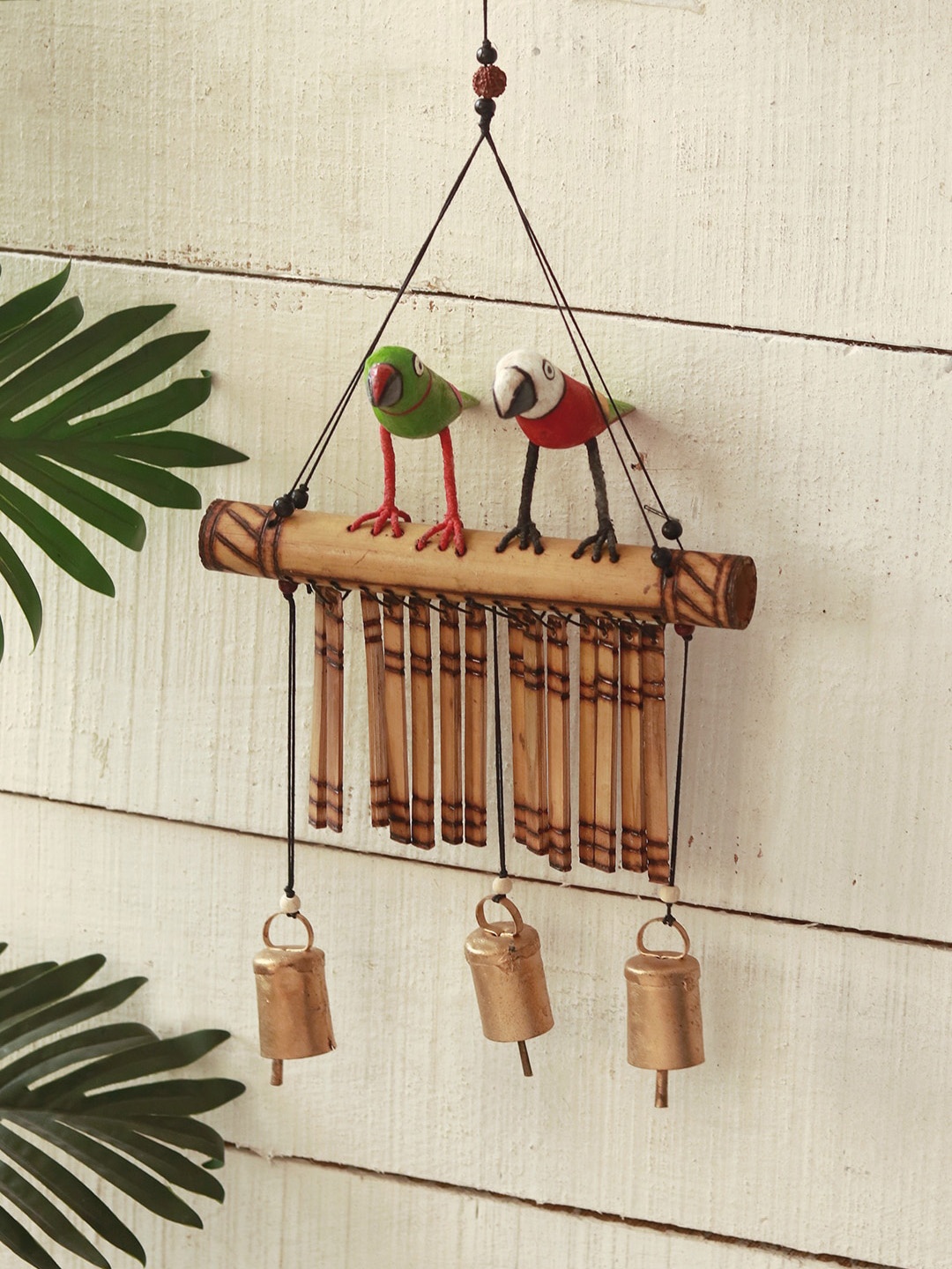 Unravel India Brown Duo Bird Collection Wooden Windchimes