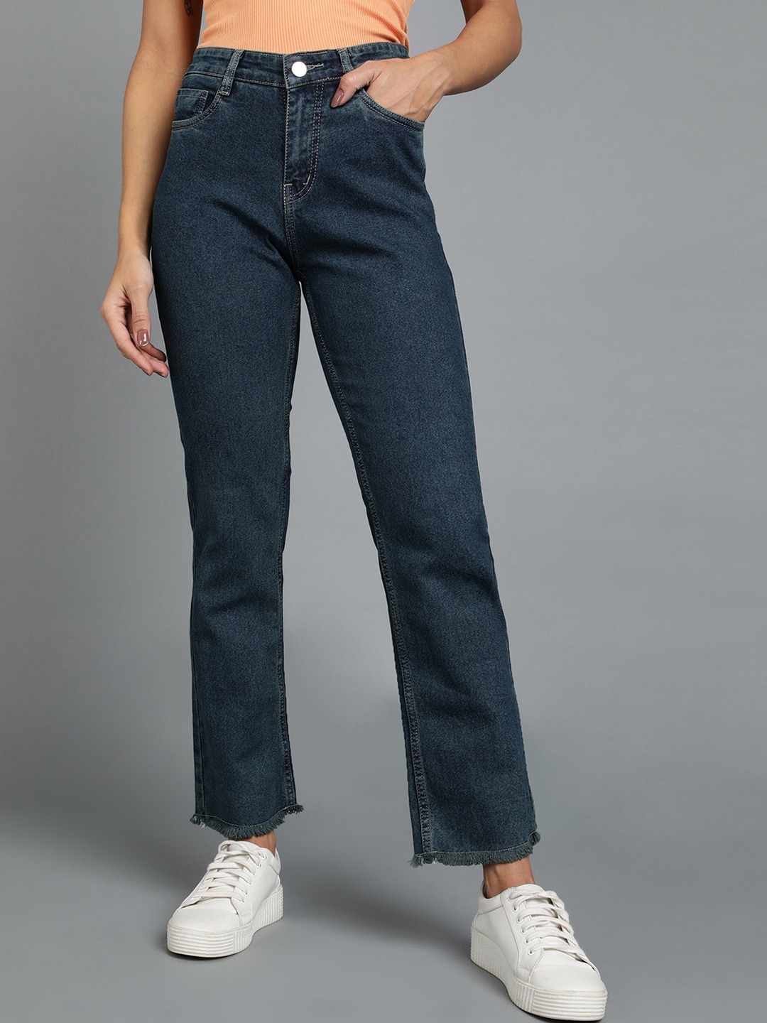 

Urbano Fashion Women High-Rise Stretchable Jeans, Blue