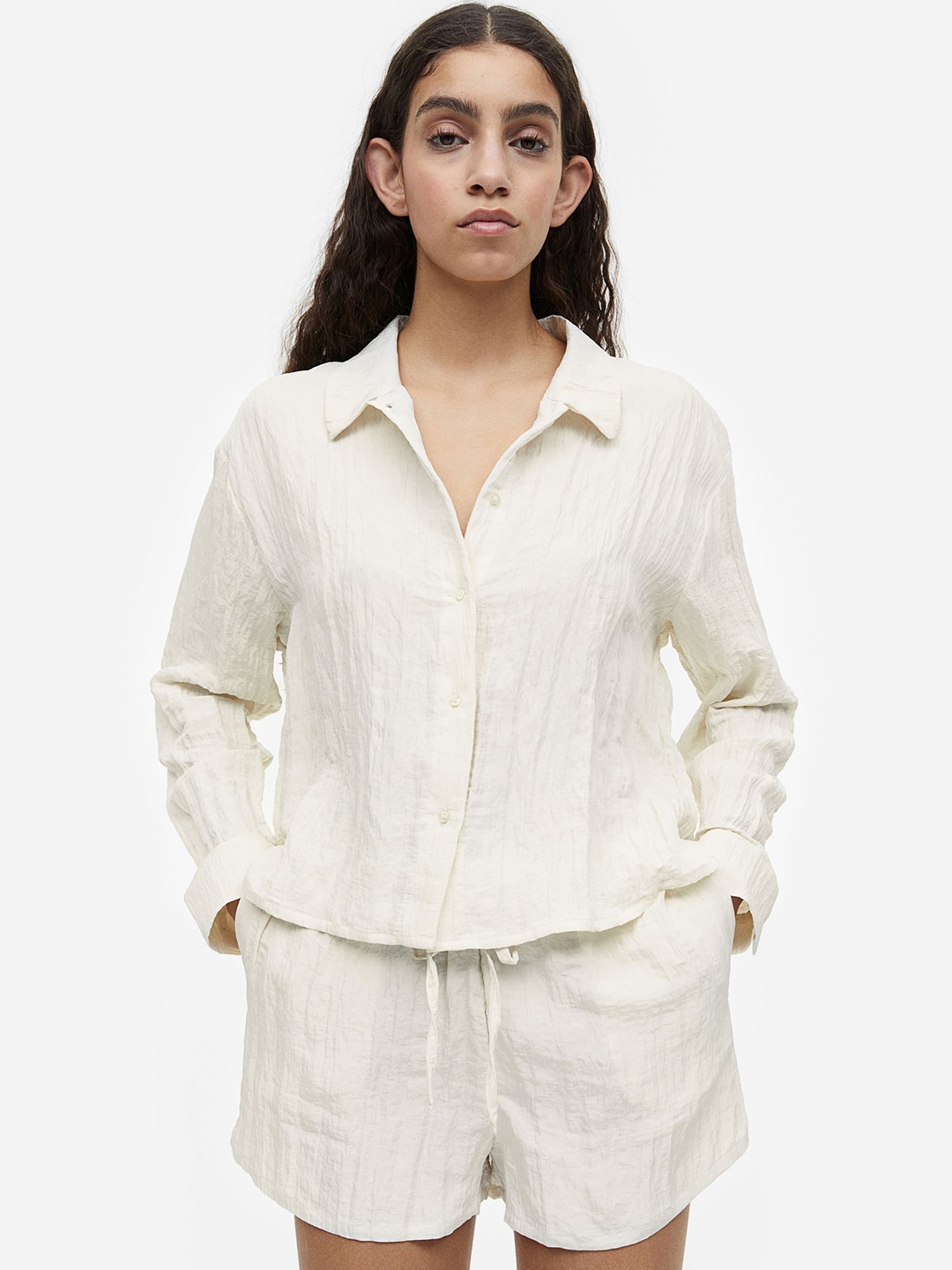 

H&M Women Shorts, White