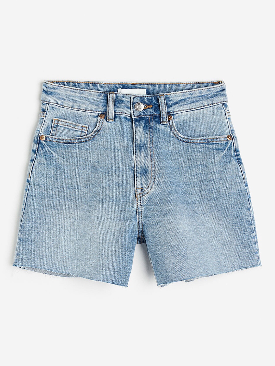 

H&M Women High Denim shorts, Blue