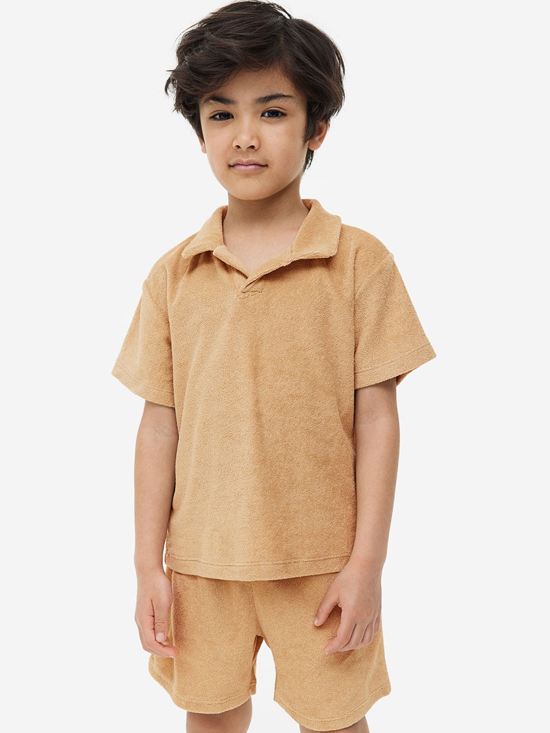 

H&M Boys 2-Piece Terry Set, Beige