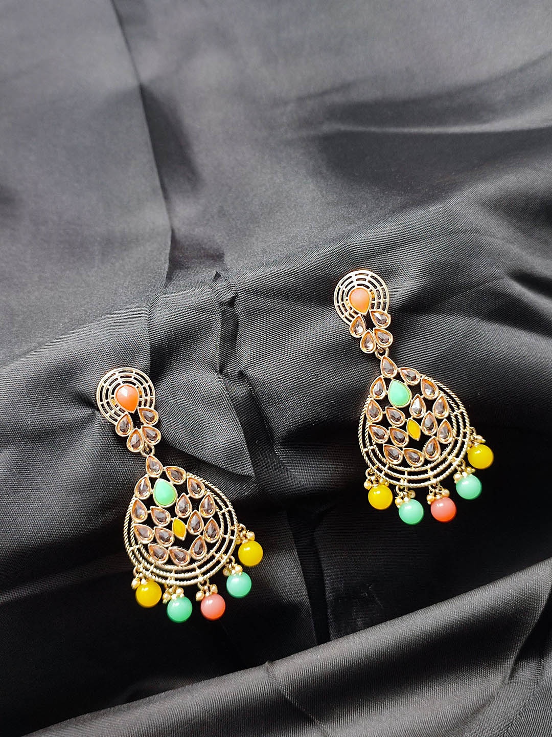 

CRAYTON Gold-Plated Teardrop Shaped Drop Earrings