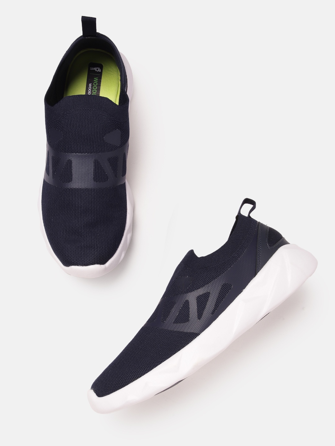 

Woodland Woodsport Men Printed Slip-On Running Shoes, Navy blue