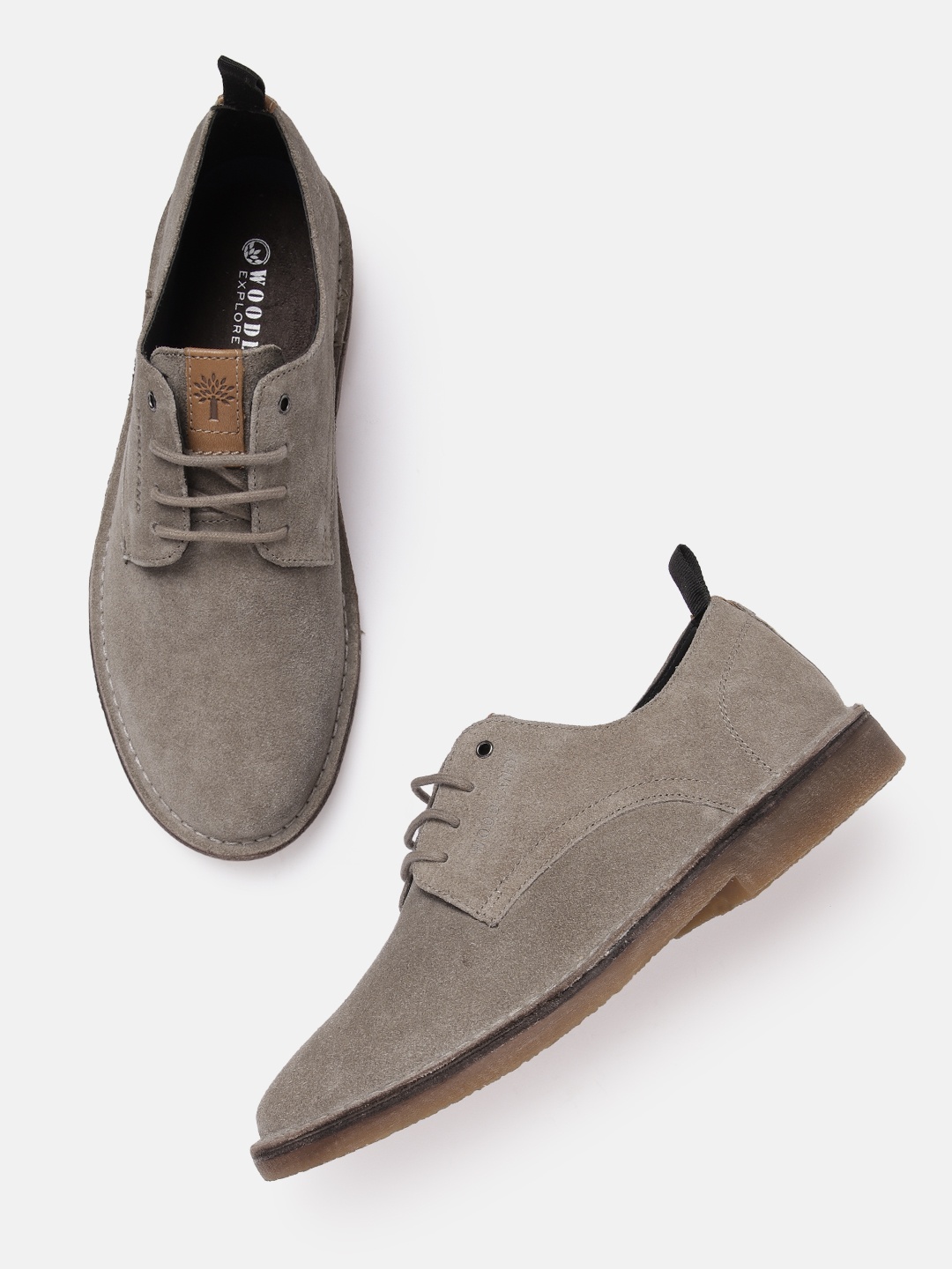 

Woodland Men Suede Derbys, Grey
