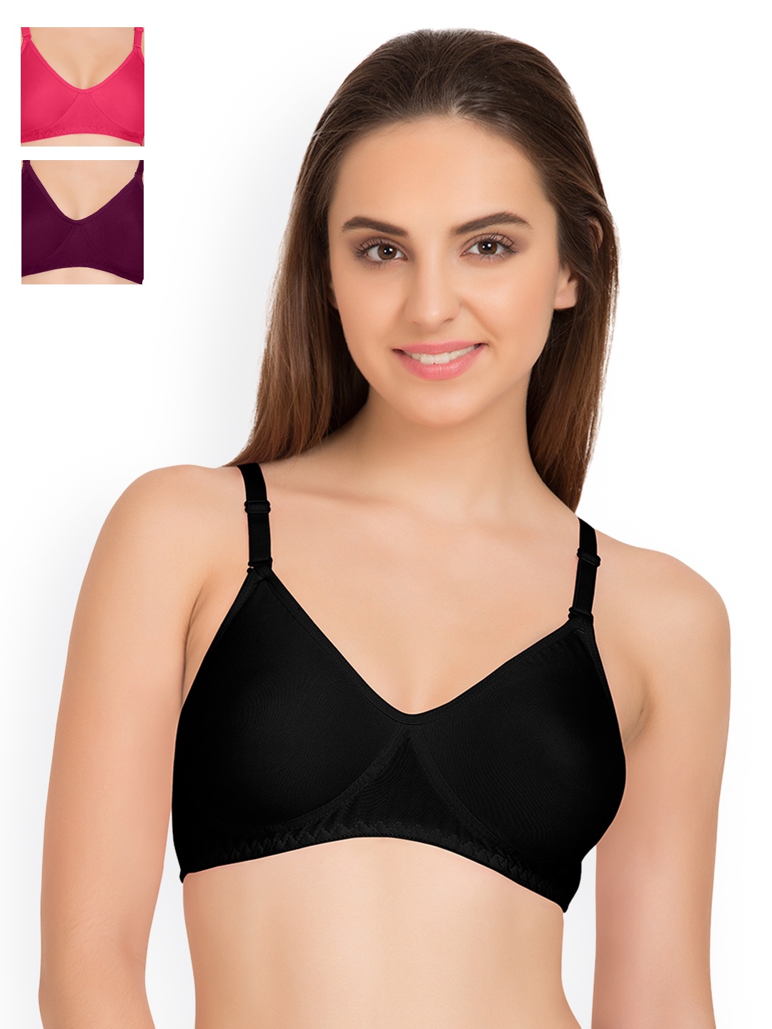 

Tweens Pack of 3 T-shirt Bras TW9253, Black