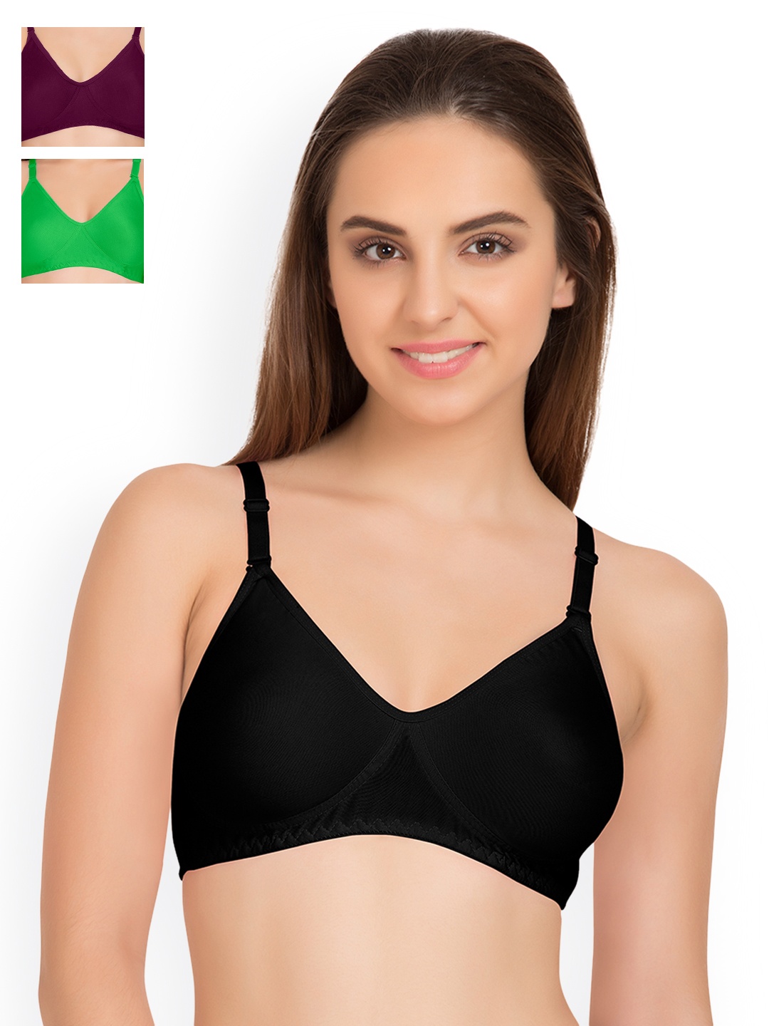 

Tweens Pack of 3 T-shirt Bras TW9253, Green