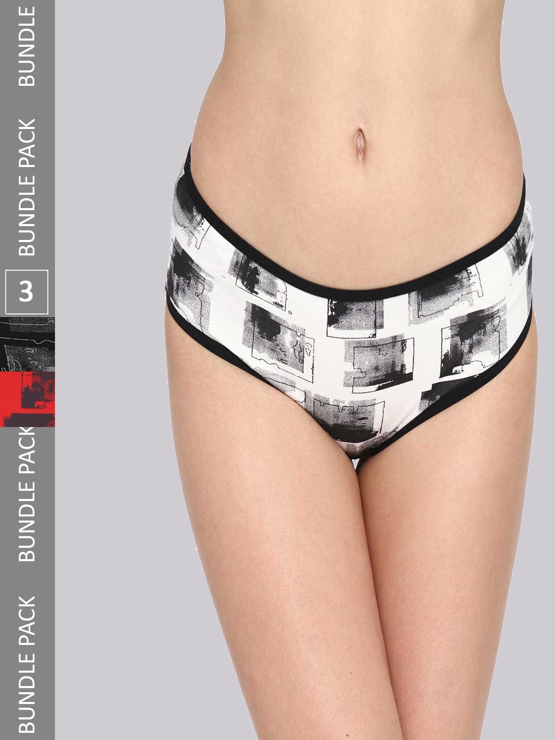 

Skidlers Pack Of 3 Assorted Antibacterial Cotton Bikini Briefs