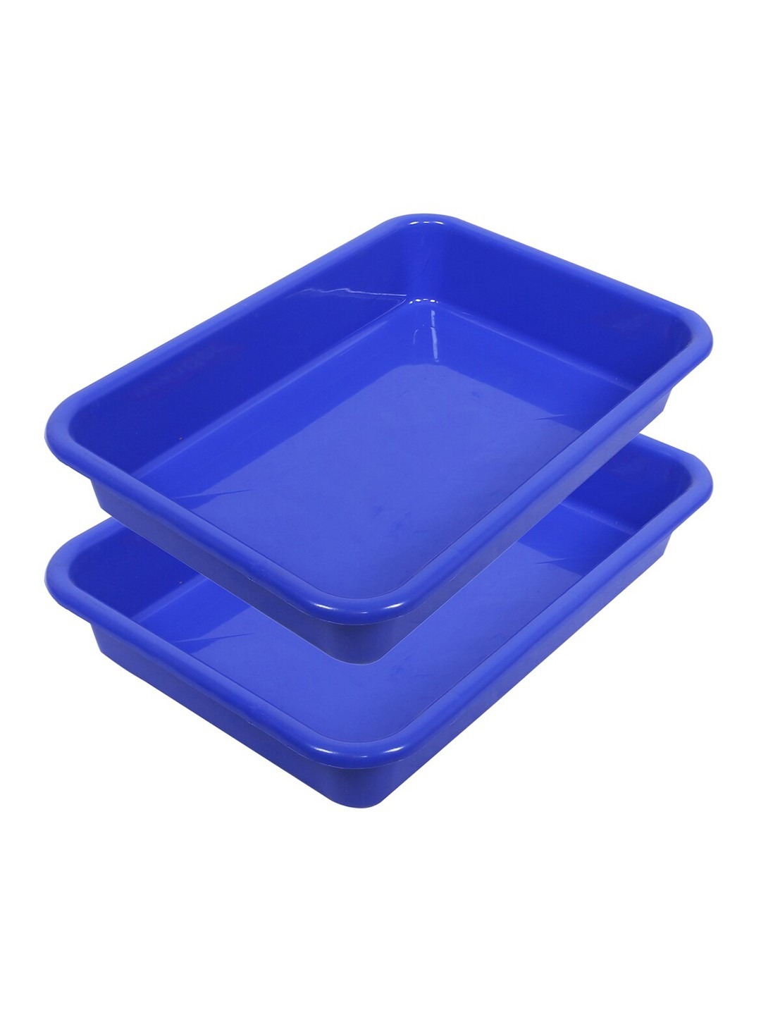 

Kuber Industries 2 Pieces Blue Storage Tray