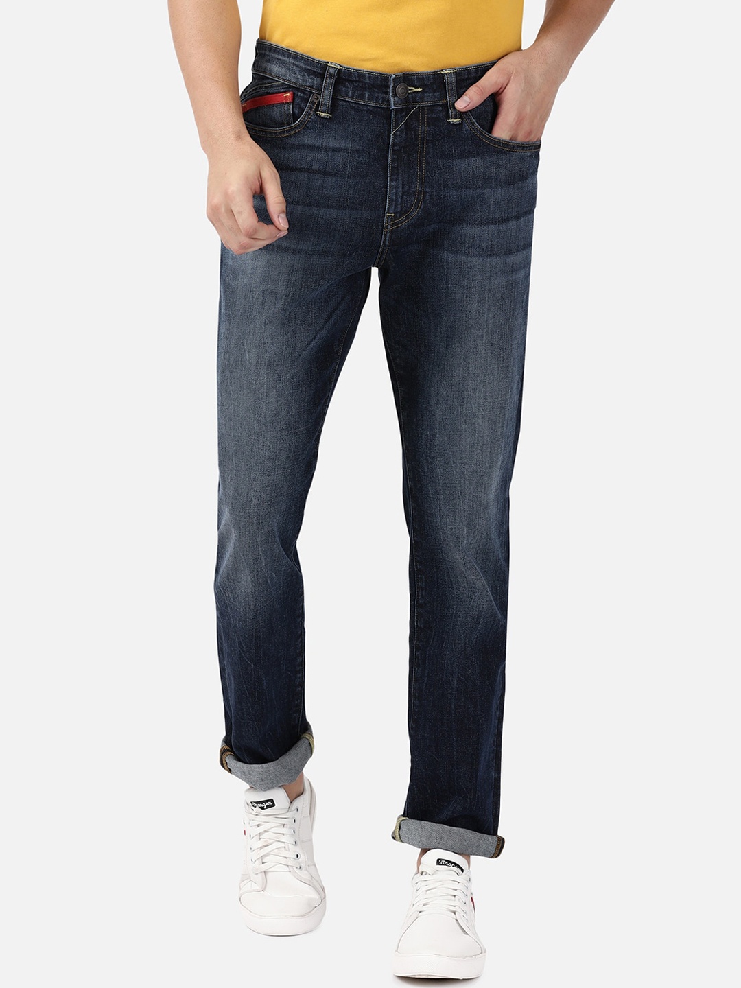 

Passion Men Heavy Fade Stretchable Cotton Jeans, Blue