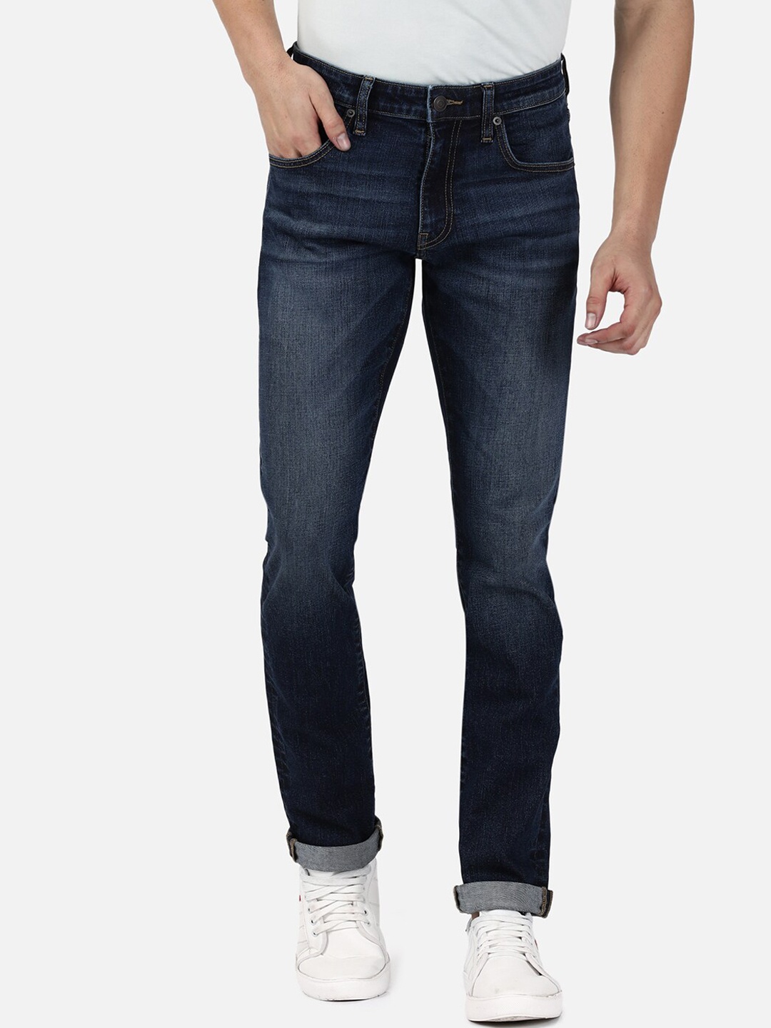 

Passion Men Slim Fit Stretchable Cotton Jeans, Navy blue