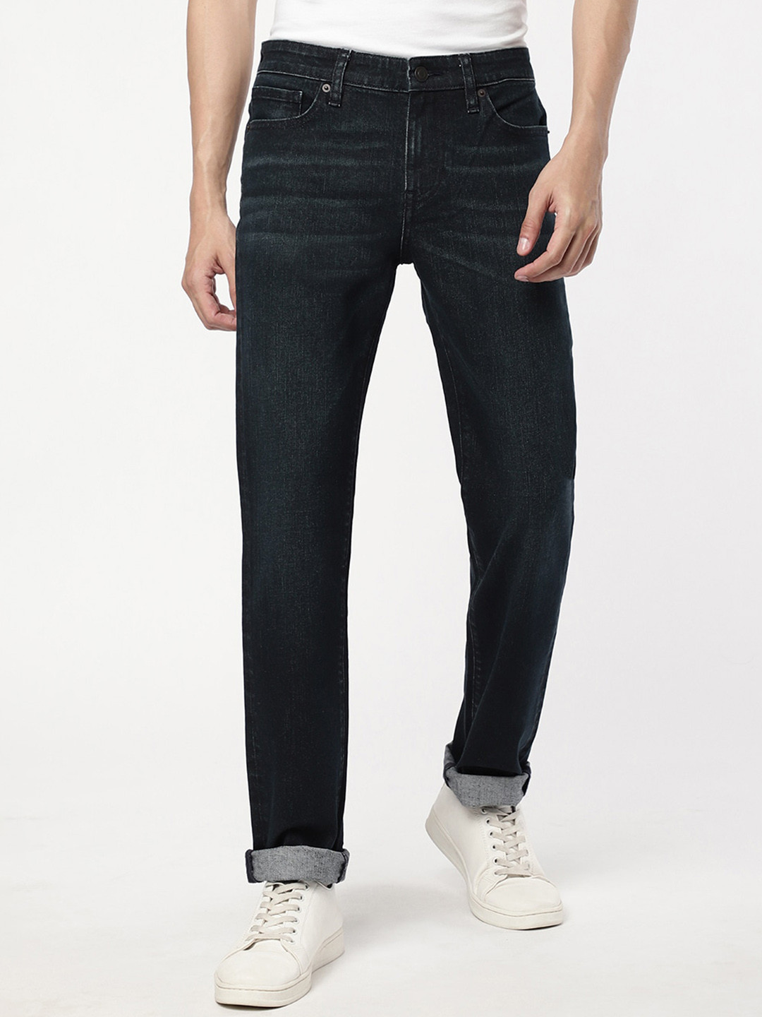 

Passion Men Mid-Rise Stretchable Cotton Jeans, Blue