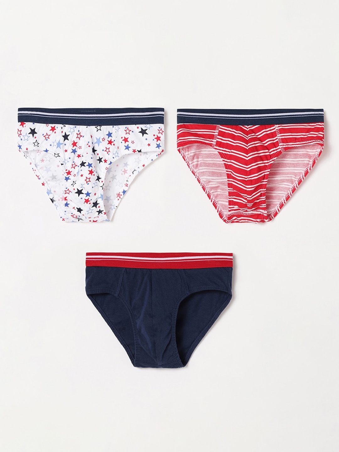 

Fame Forever by Lifestyle Boys 3 Pure Cotton Basic Briefs, White