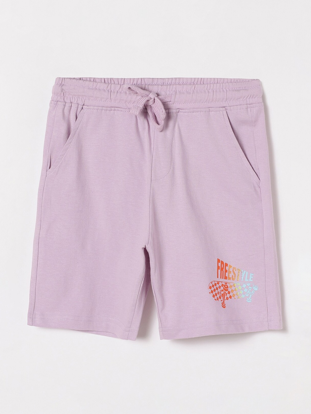 

Fame Forever by Lifestyle Boys Pure Cotton Shorts, Purple