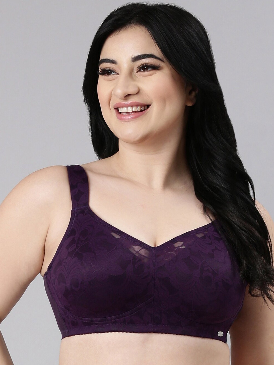 

Enamor Smooth and Ultralight Super Support Full Coverage Bra, Purple
