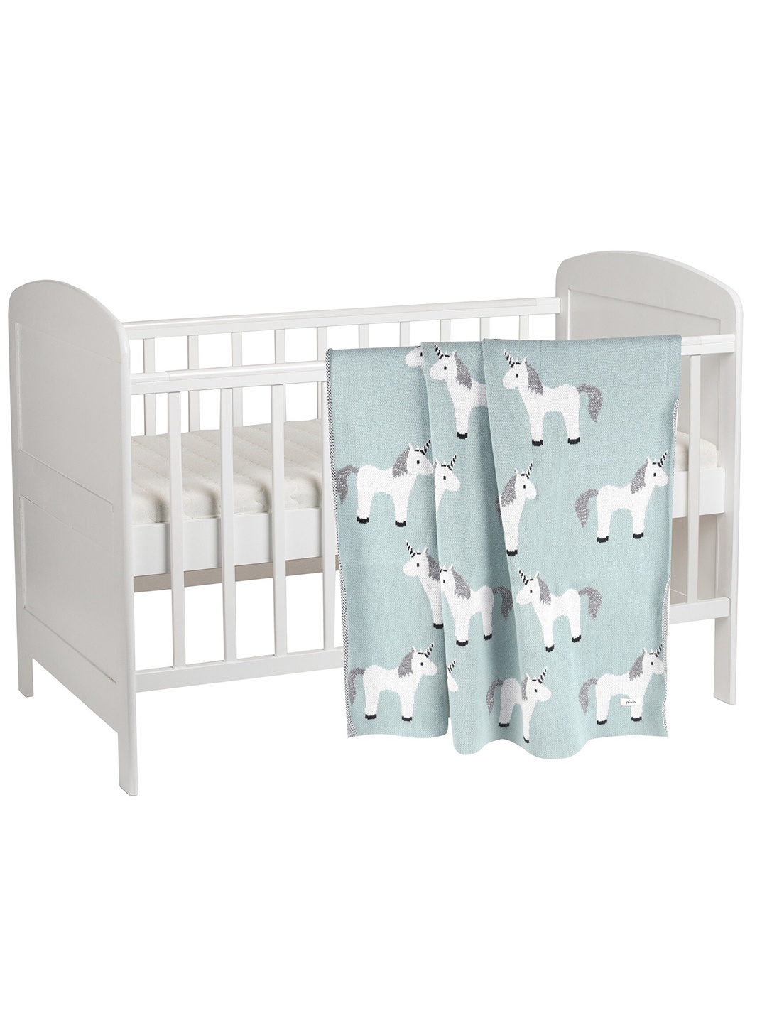 

Pluchi Blue & Grey Melange AC Room Cotton 350 GSM Single Bed Blanket