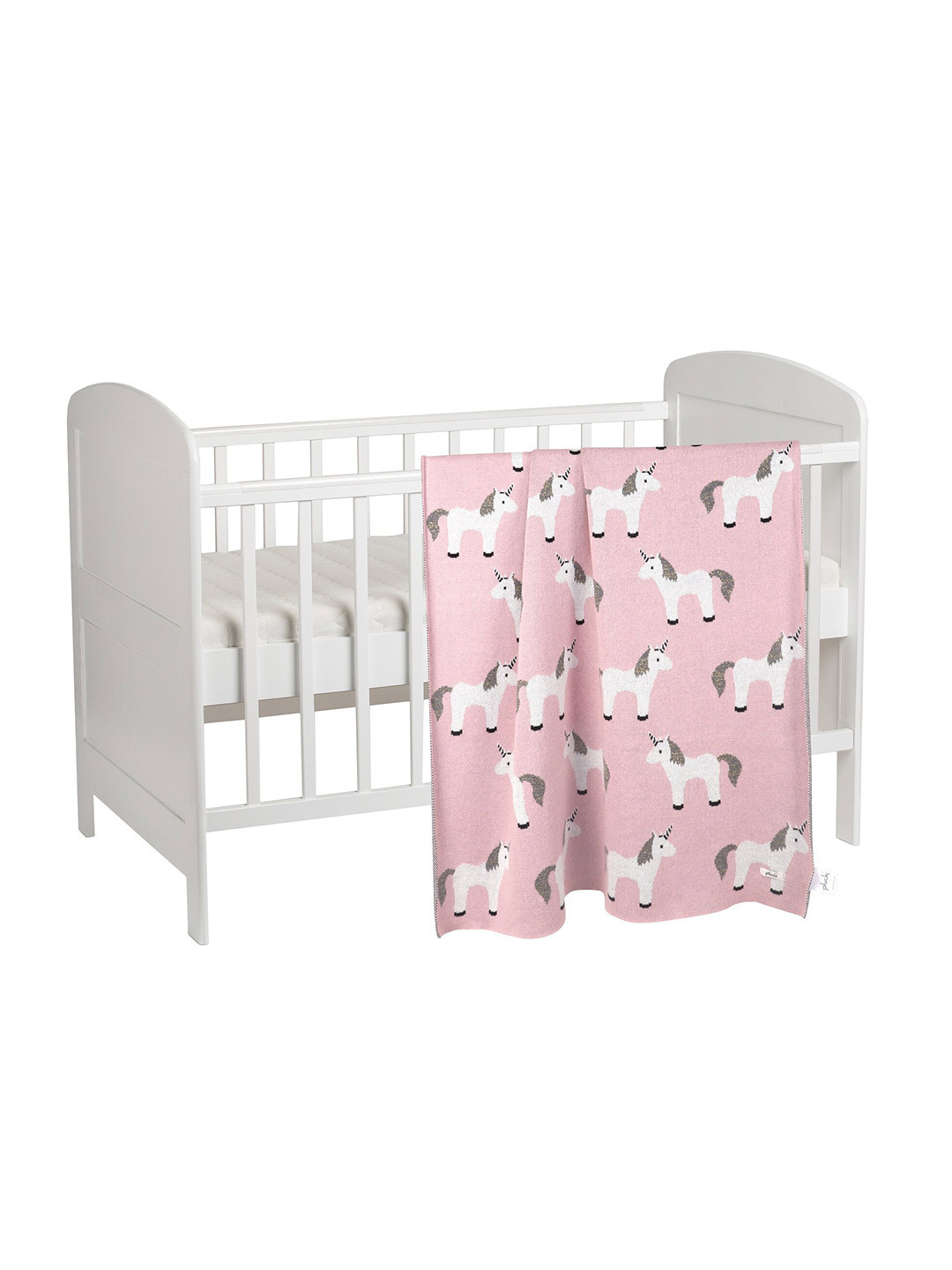 

Pluchi Kids Pink & Grey Little Unicorn Printed AC Room 350 GSM Cotton Single Bed Blanket