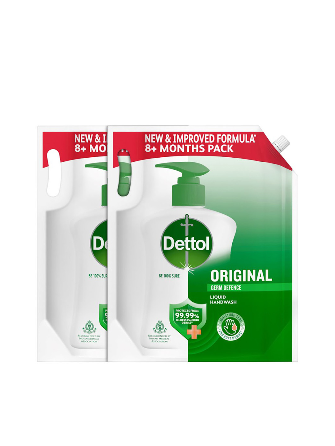 

Dettol Set of 2 Original Everyday Protection Liquid Hand Wash Refill - 1.5L each, Green