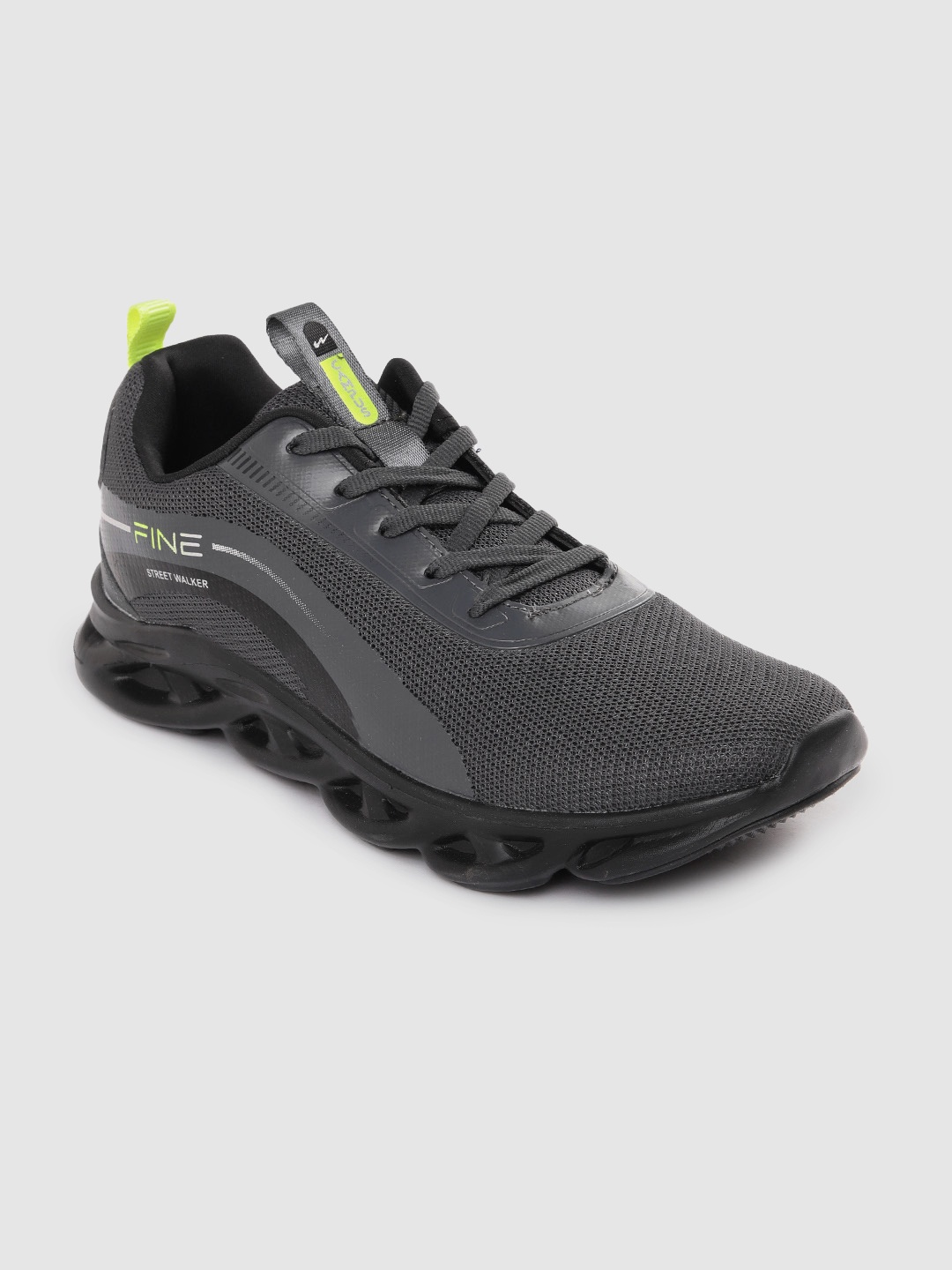 

Campus Men Woven Design Christos Running Shoes, Grey