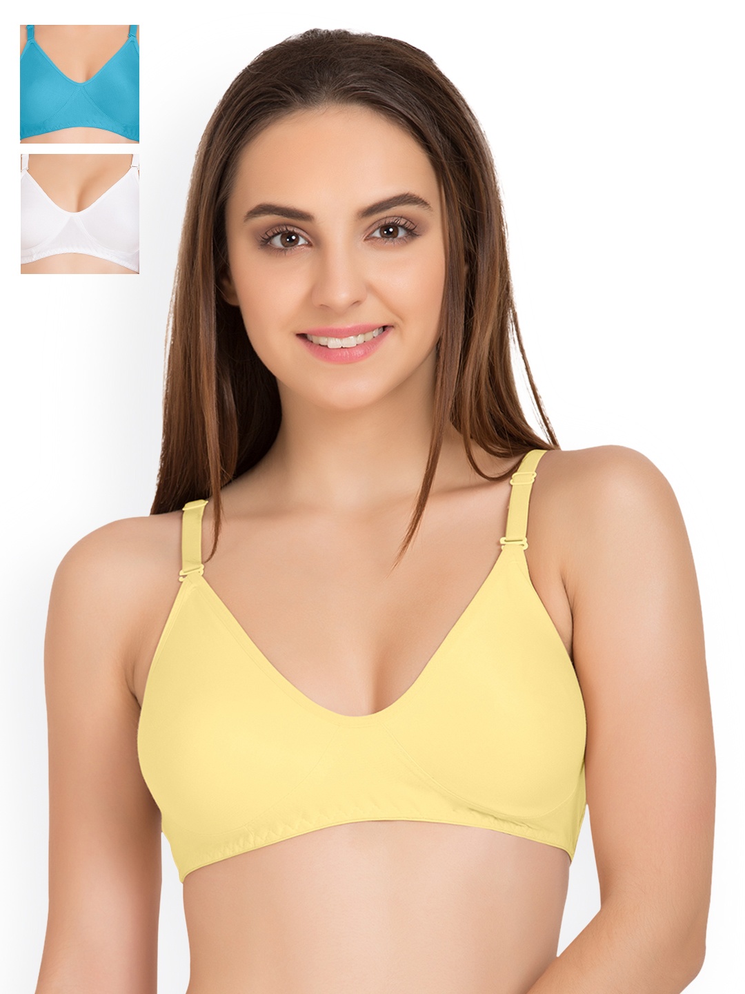 

Tweens Pack of 3 Full Coverage T-shirt Bras TW9265, Yellow
