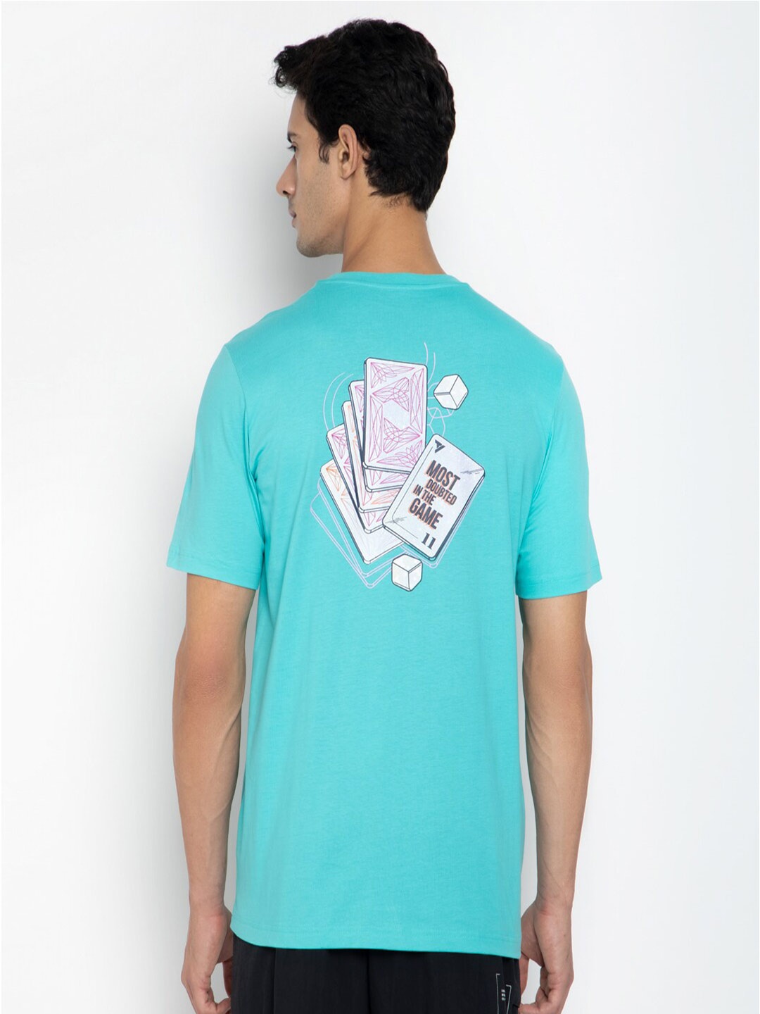 

ADIDAS Men TRAE 2 DOUBT T Cotton T-Shirt, Turquoise blue