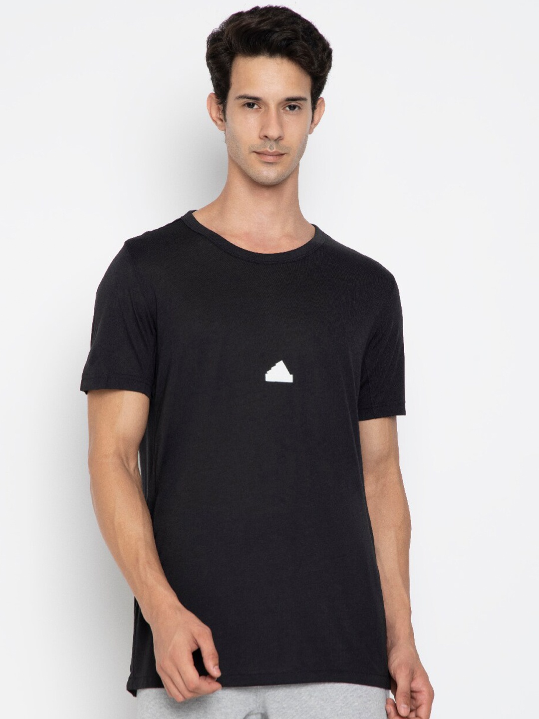 

ADIDAS Men NEW FIT Printed T-Shirt, Black