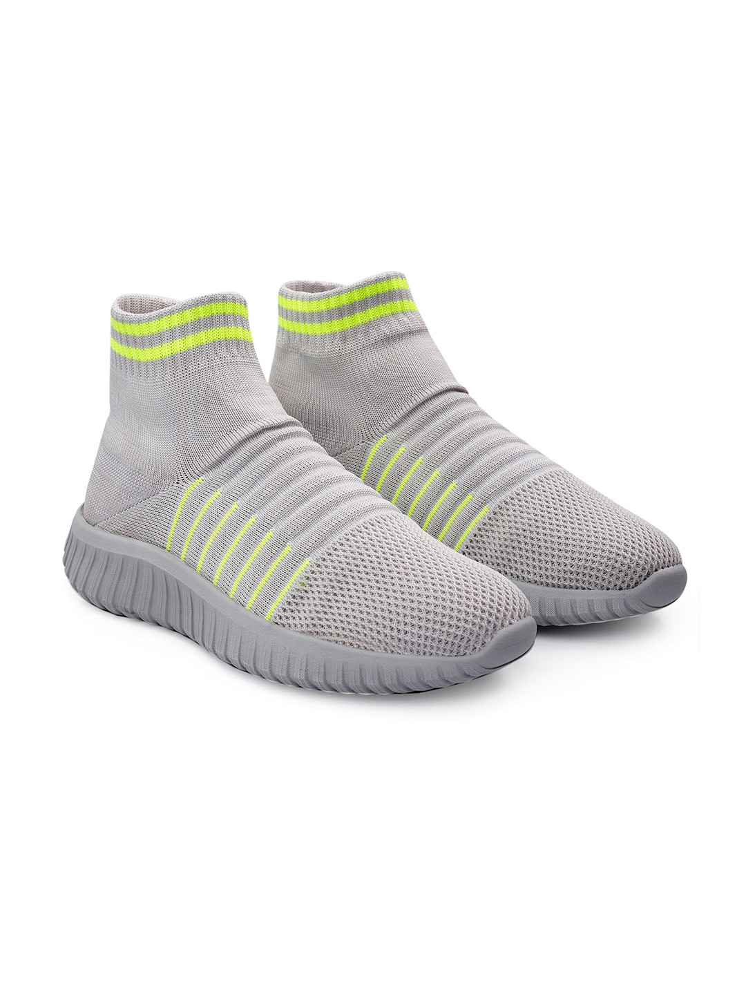 

Bxxy Men Non-Marking Air Max Slip On Running Sports Shoes, Grey