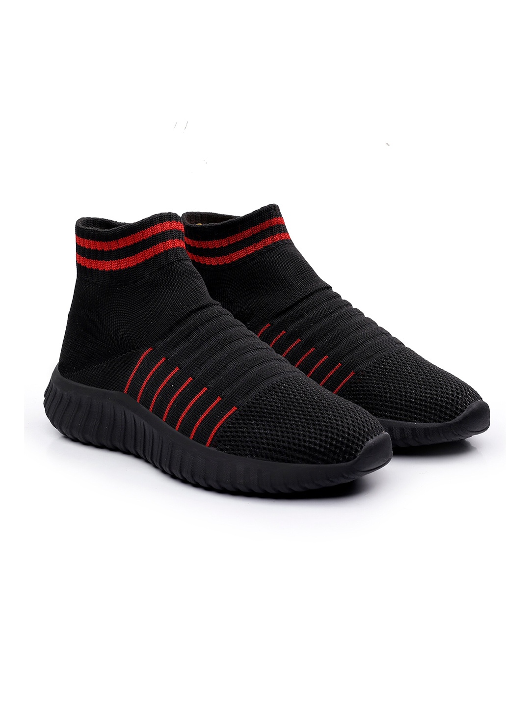 

Bxxy Men Non-Marking Air Max Slip On Running Sports Shoes, Black