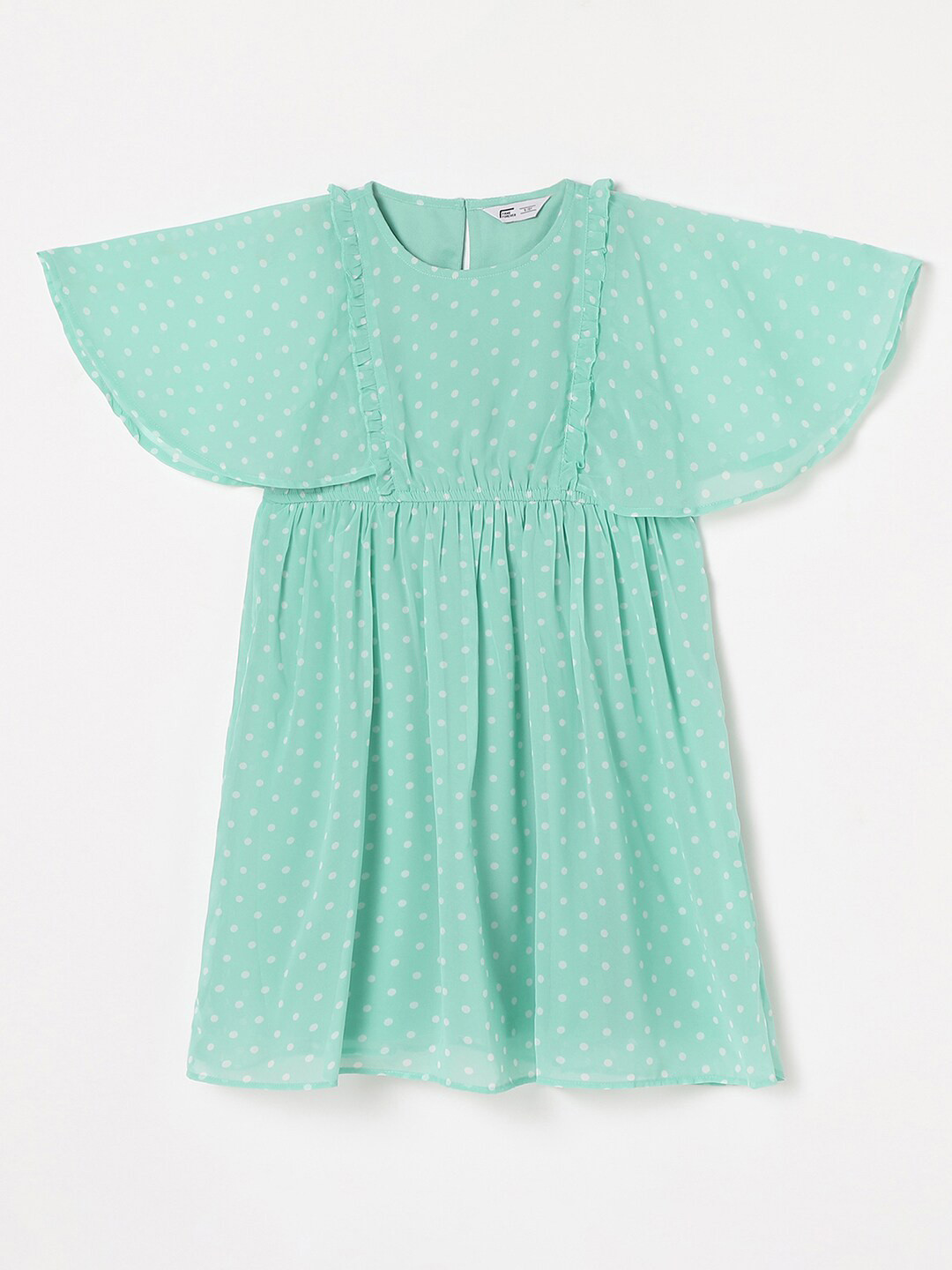 

Fame Forever by Lifestyle Girls Self Design Cape Sleeve Fit & Flare Dress, Green
