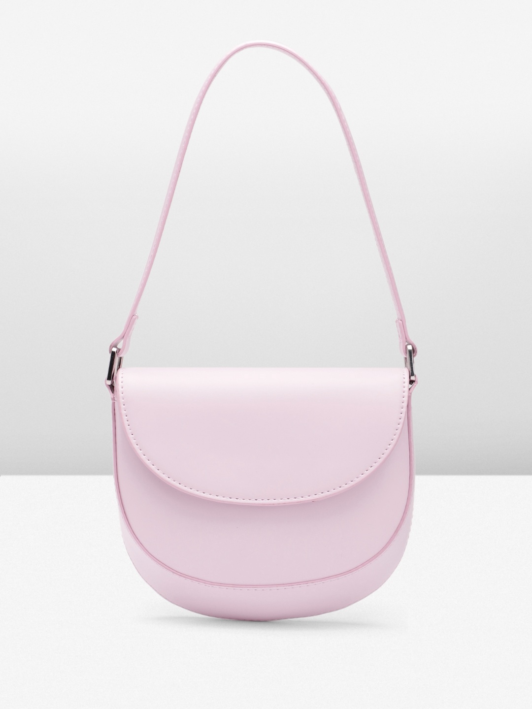 

MANGO Women Structured Shoulder Bag, Lavender