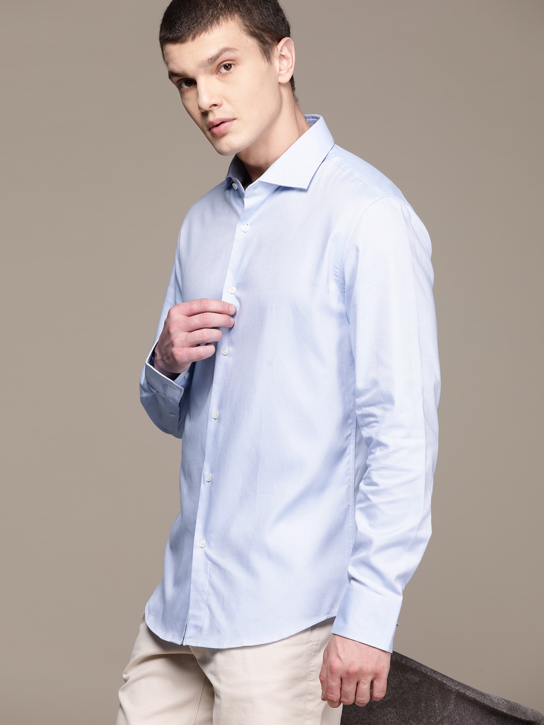 

MANGO MAN Slim Fit Sustainable Cotton Casual Shirt, Blue