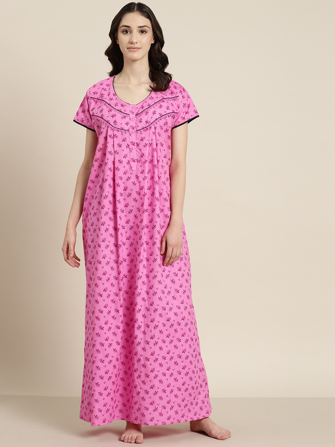 

SDL by Sweet Dreams Printed Maxi Nightdress, Pink