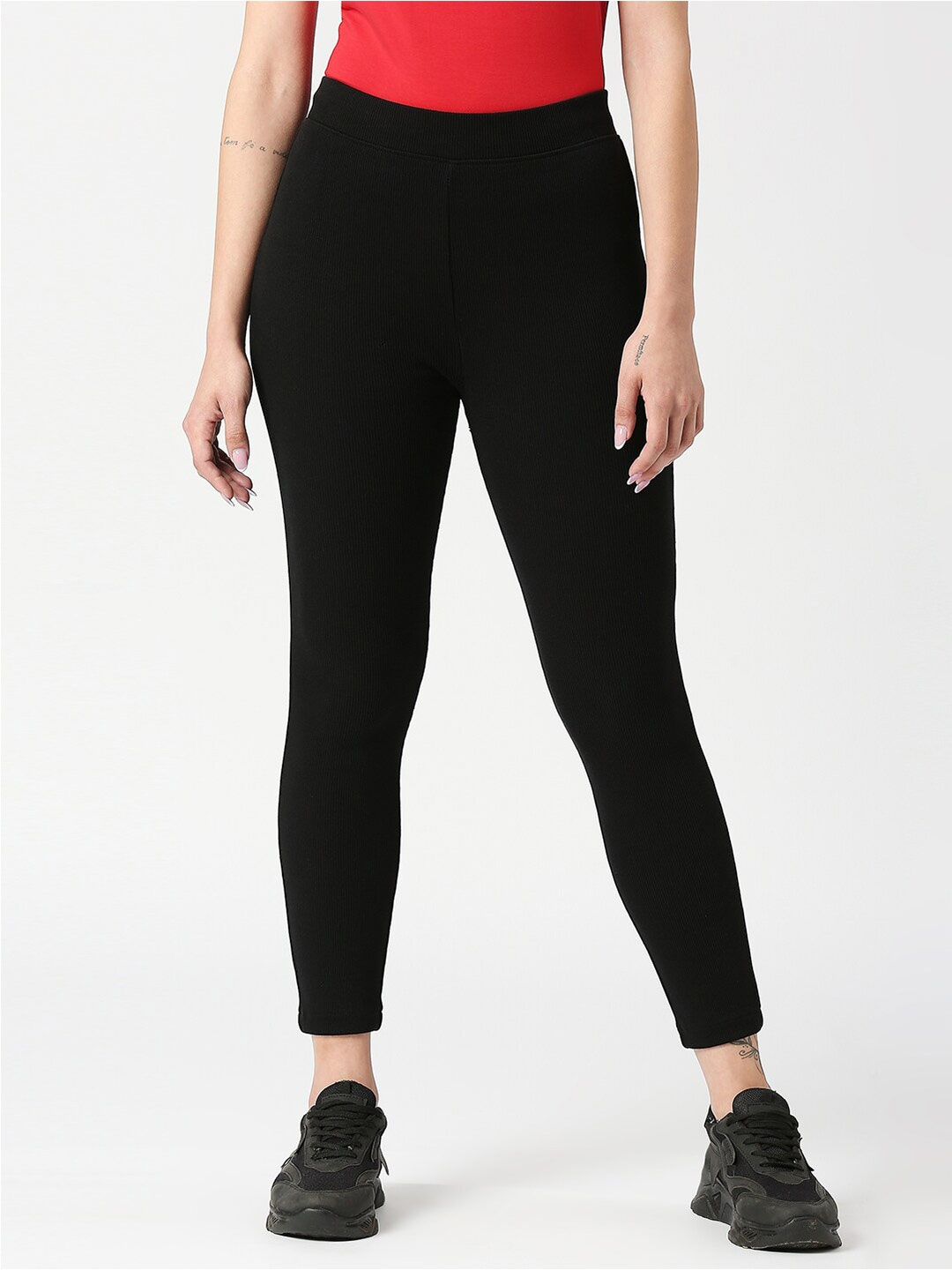 

Pepe Jeans Women Slim Fit Cotton Jeggings, Black