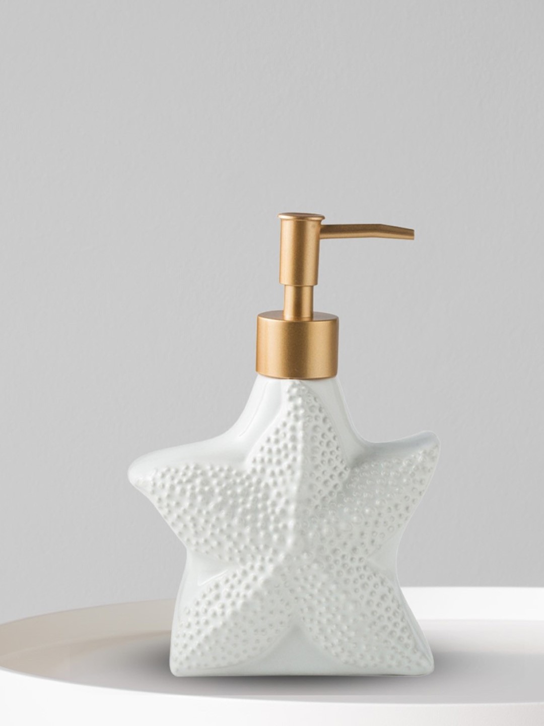 

Nestasia White Textured Ceramic Soap Dispenser 310ml