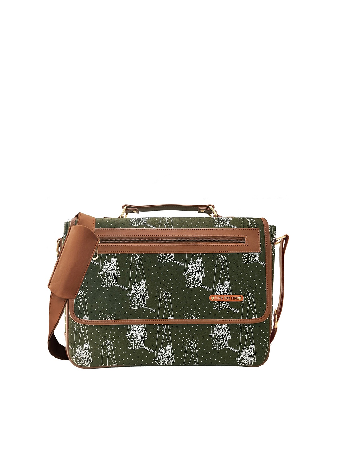 

Funk For Hire Printed Laptop Bag, Olive